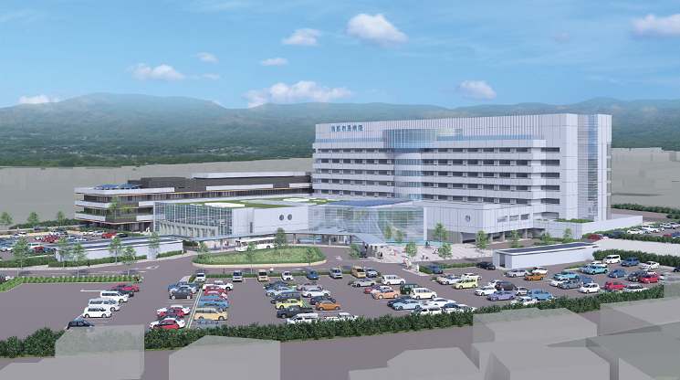 新棟完成後外観俯瞰イメージ